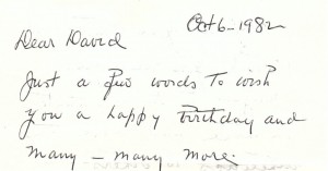 Letter 1982 Top Portion